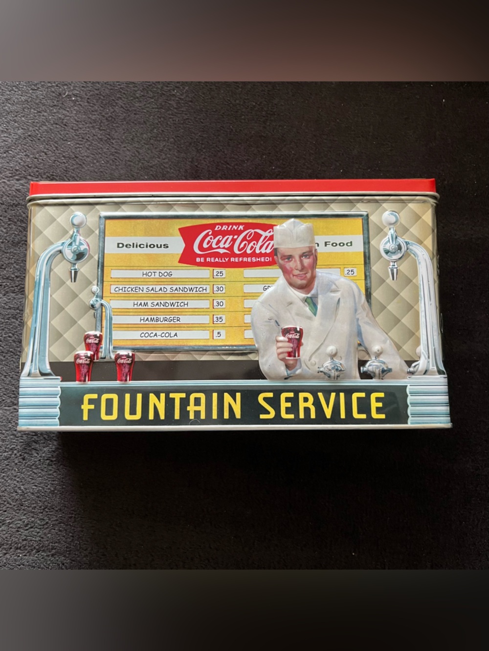 Coca-Cola Embossed Tin